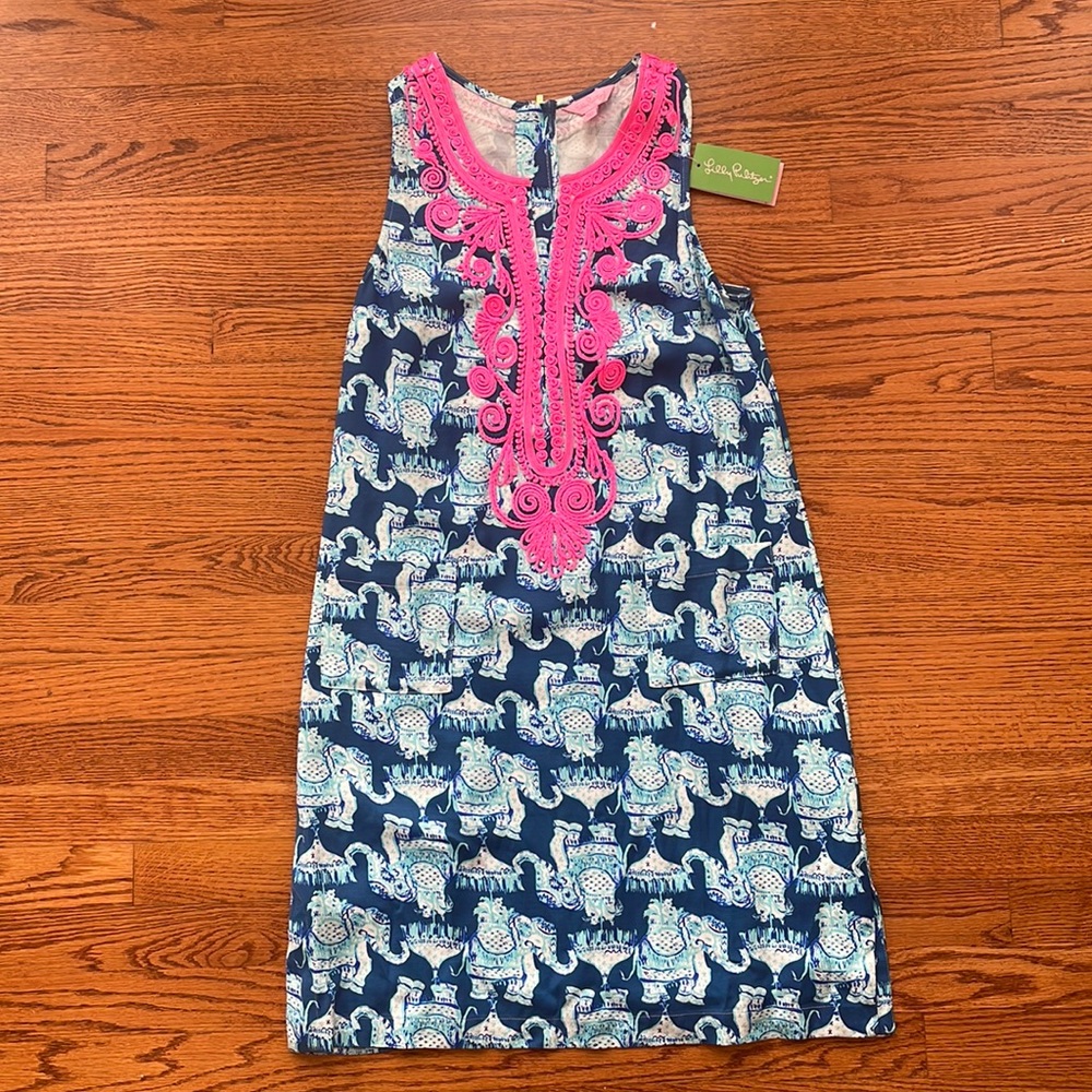 NWT Lilly Pulitzer Carlotta Stretch Shift dress, size 8.